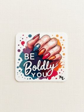 ArtDrop 'Be Boldly You' Multicolor Design Sticker